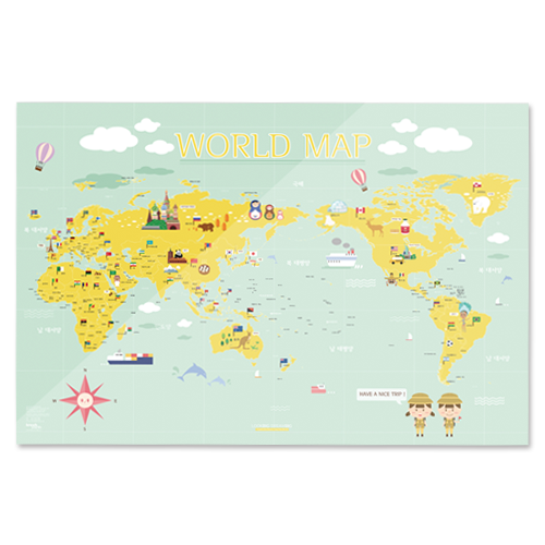 WORLD MAP ver.Kids (mint)